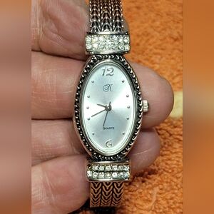 Ladies blingy bangle watch , new battery